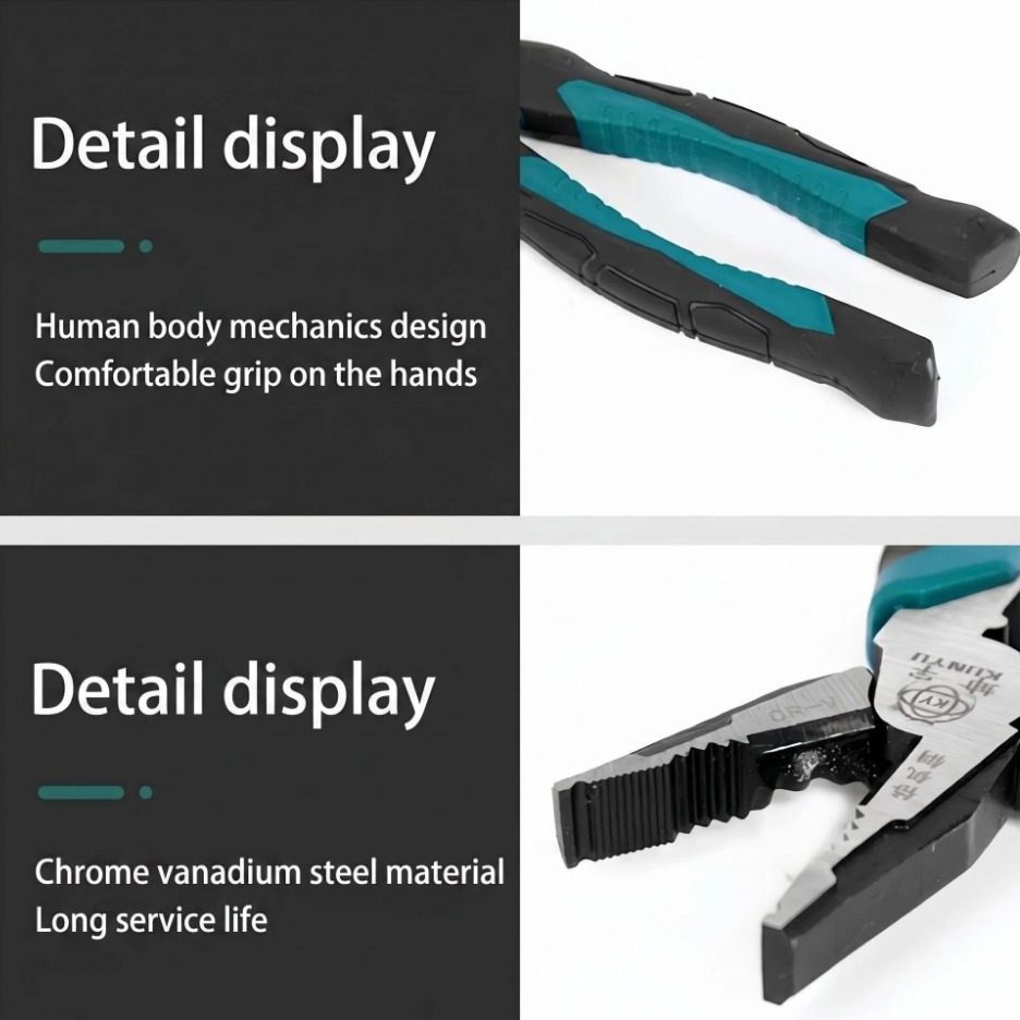 Chrome Vanadium Combination Pliers in workshop use in use