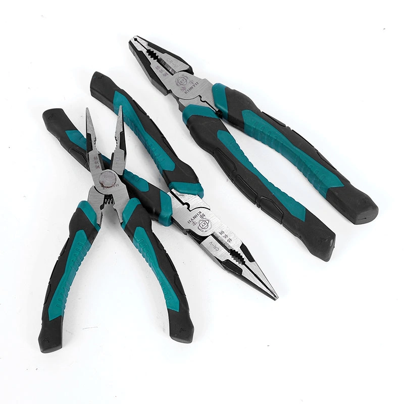 Chrome Vanadium Needle Nose Pliers jaws close-up detail
