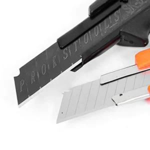 Black Double Blade Utility Knife with SK5 Steel Blade