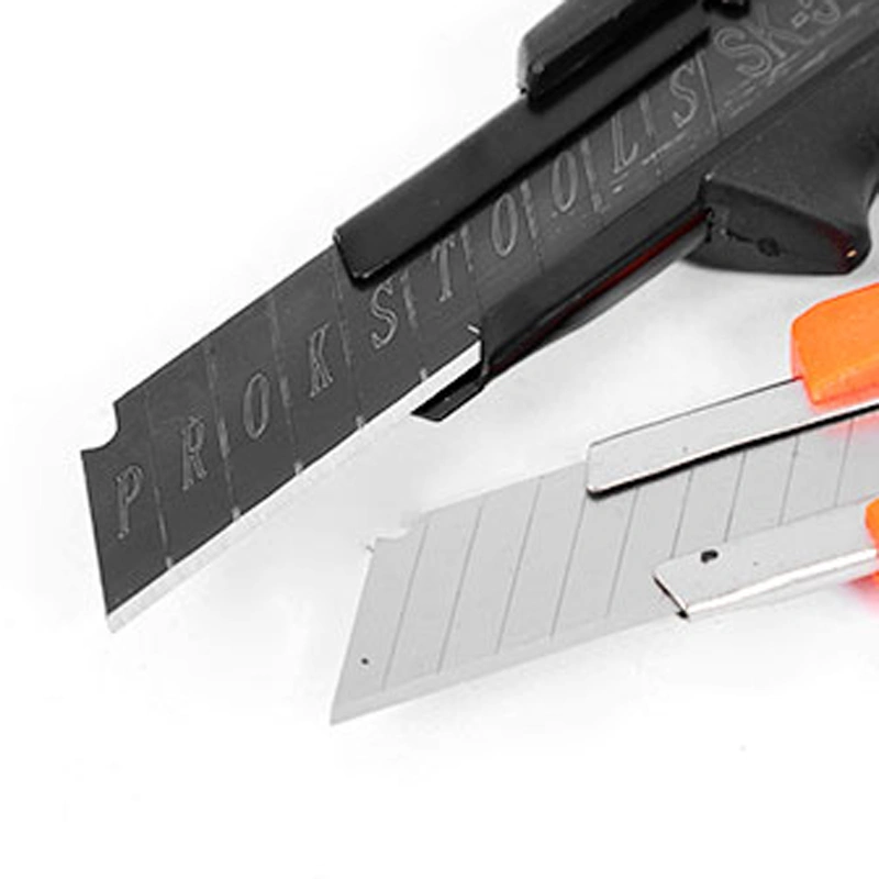 Black Double Blade Utility Knife with SK5 Steel Blade