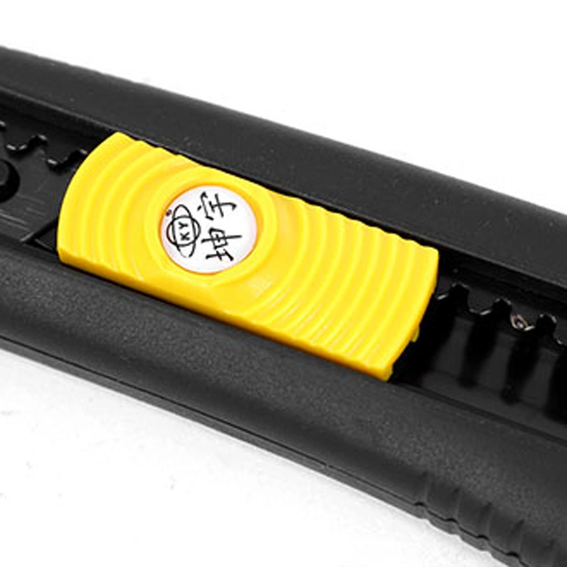 Black Double Blade Utility Knife in workshop use