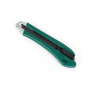 Green Auto-Lock Utility Knife with SK5 Steel Blade