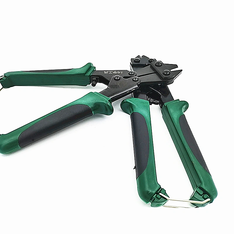 Mini Bolt Cutters jaws close-up surface finish