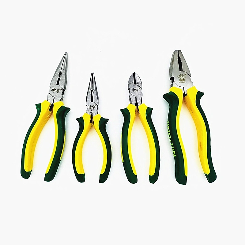 Frog Handle Combination Pliers jaws close-up surface finish