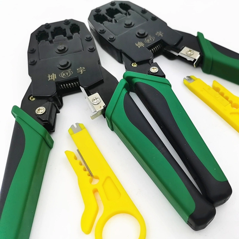 Network Pliers Crimping Tool in workshop use