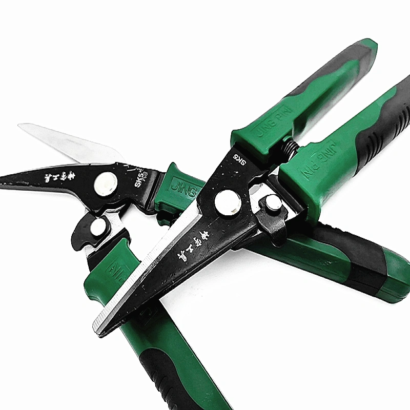 Offset Tin Snips detail close-up edge close-up
