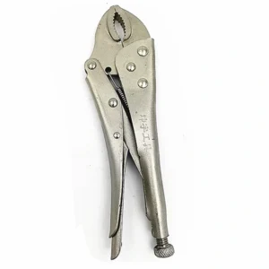 Locking Pliers (Chrome) jaws close-up