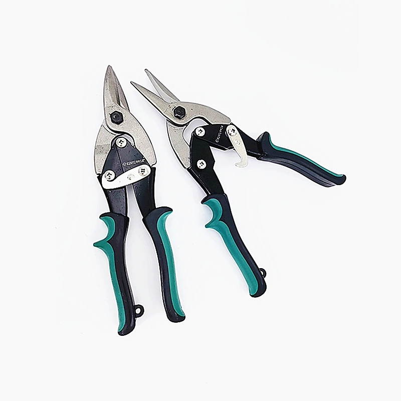 Straight Aviation Snips detail close-up material texture