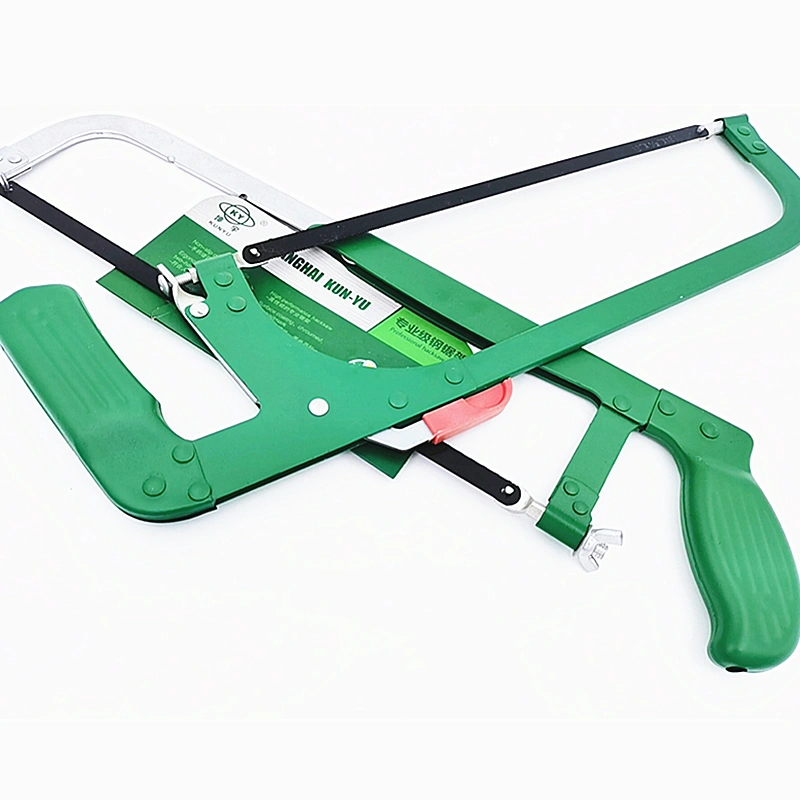 Heavy-Duty Semi-Auto Hacksaw Frame with Steel / Aluminum