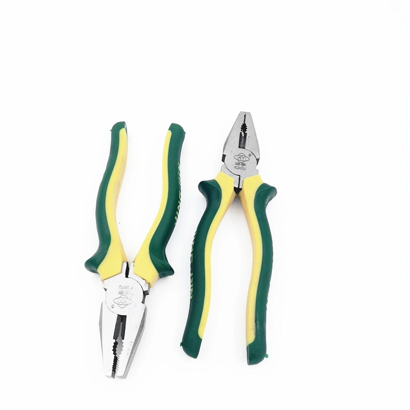 Frog Handle Combination Pliers jaws close-up