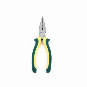 Frog Handle Needle Nose Pliers jaws close-up material texture