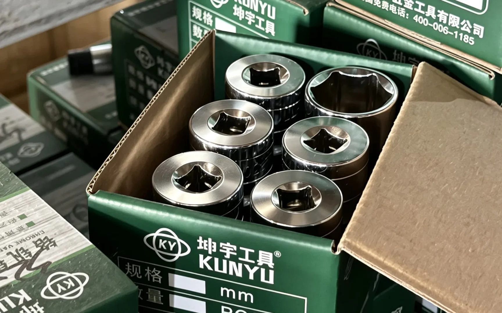 Huashu Tools CR‑V steel deep impact socket boxed industrial socket accessories www.huashutools.com
