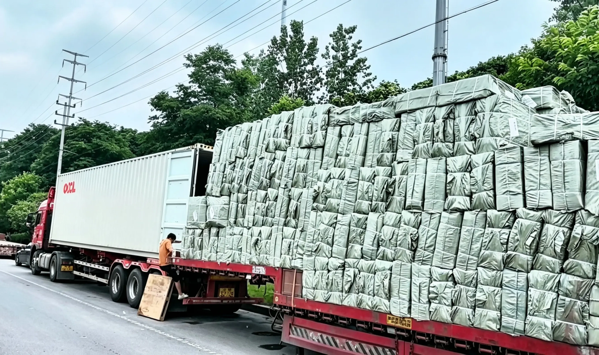 heavy‑duty hand tools bulk cargo truck loading for export huashutools