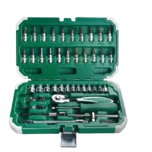Wholesale Professional Automotive Maintenance 46-Piece Tool Set 61-piece front view
