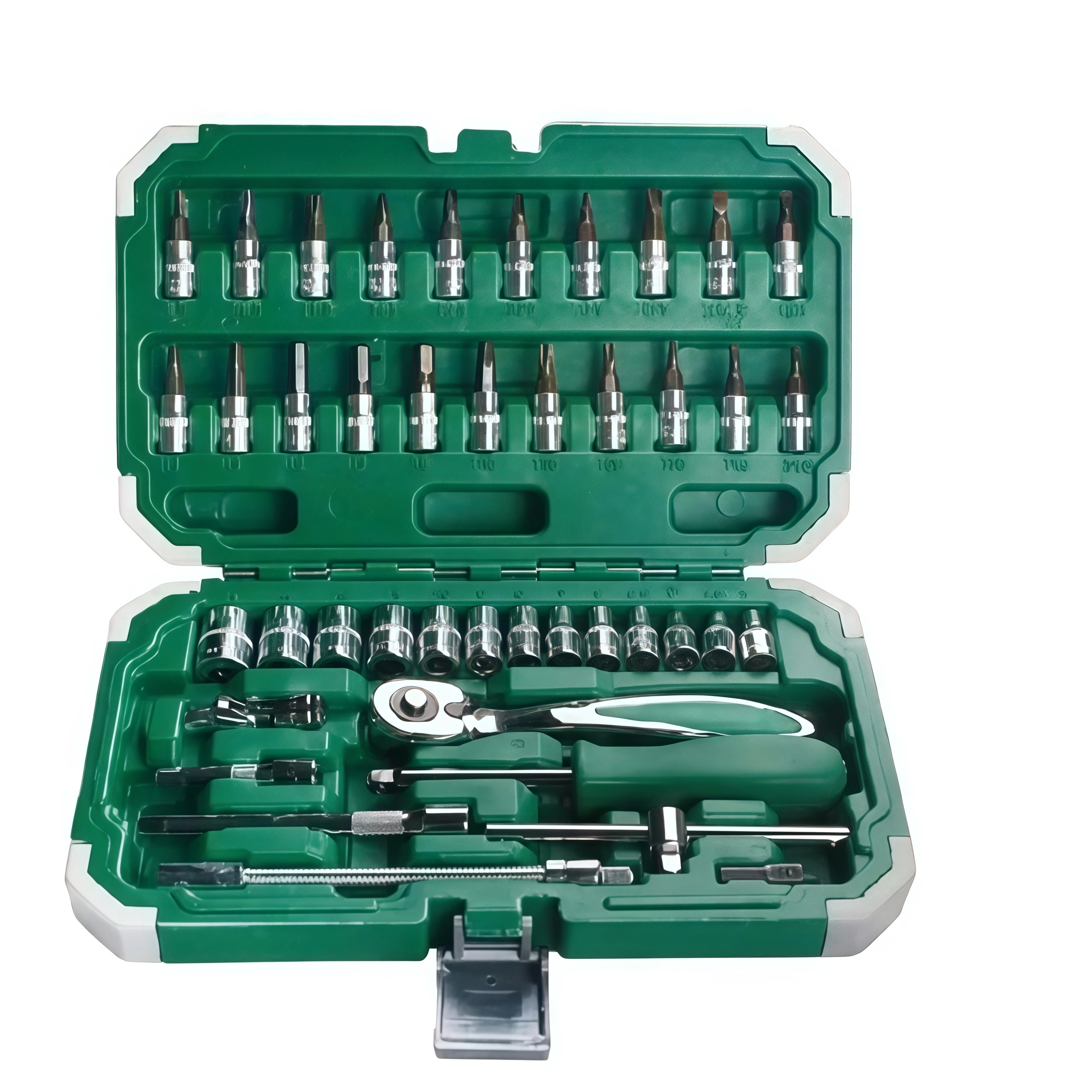 Wholesale Professional Automotive Maintenance 46-Piece Tool Set 61-piece front view