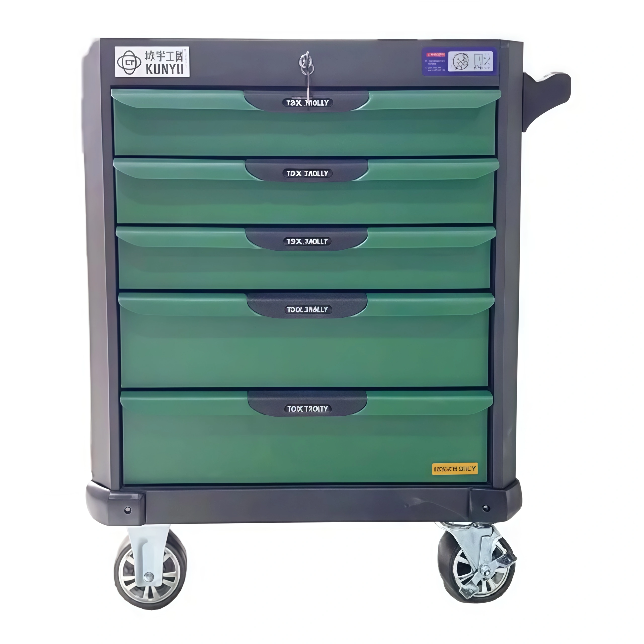 OEM/ODM Professional Heavy-Duty 5-Layer Tool Cart full product view
