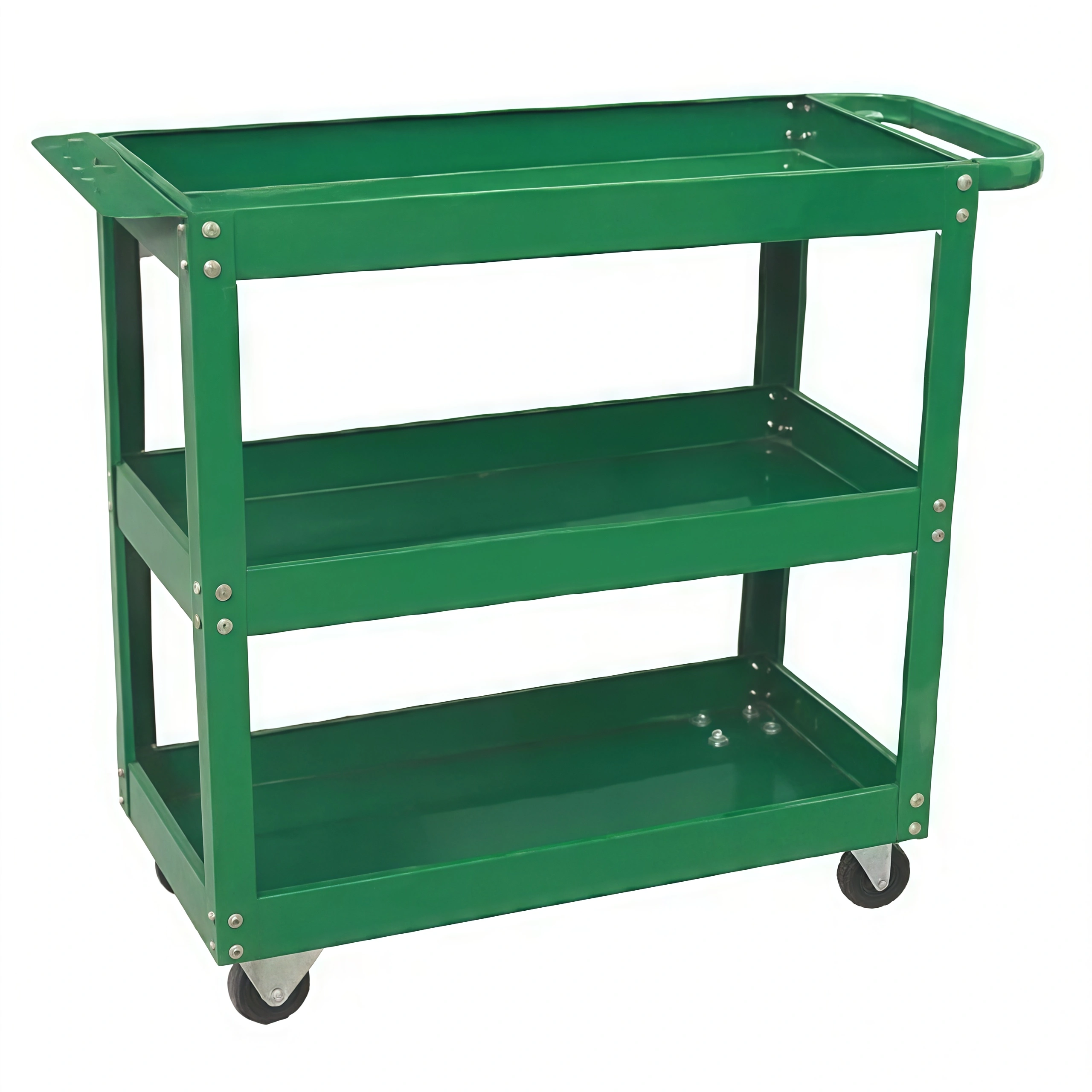 Bulk order Professional Heavy-Duty Tool Cart 3-layer white background shot