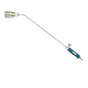 Extended cutting torch and dual-flame torch front view