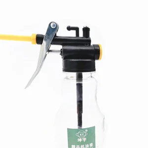 Green Engine Oil Can top view