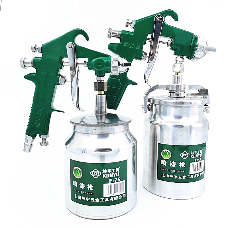 F75 Top-Feed Spray Gun Cup comparison view